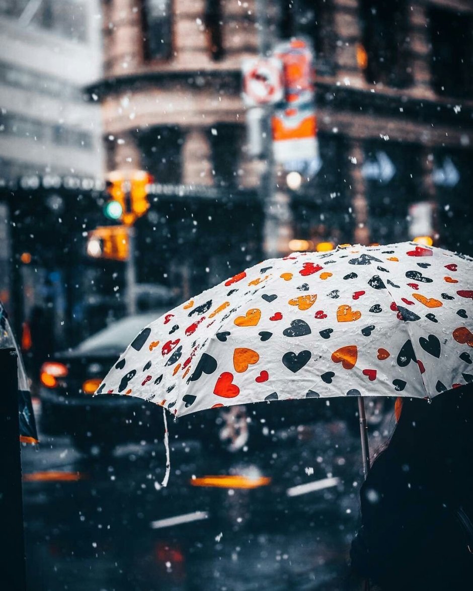 Зонт и дождик