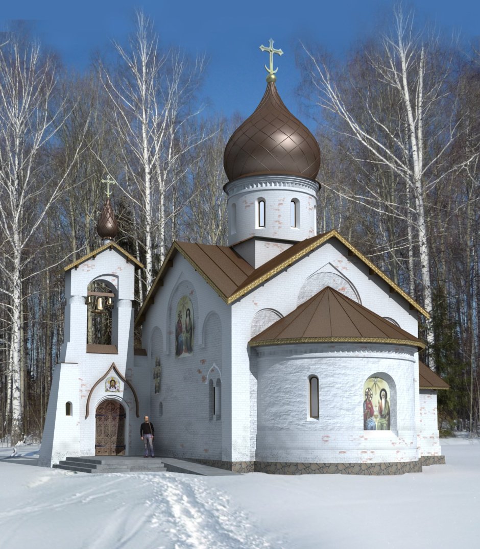 Красноярск маленький храм