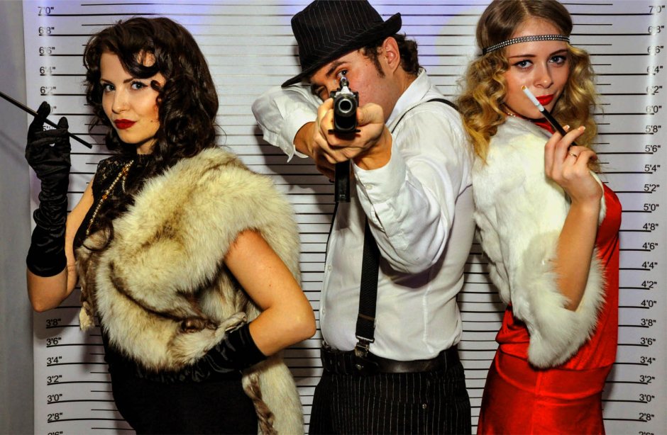 Вечеринка в стиле Чикаго 30-х гангстер мафия
