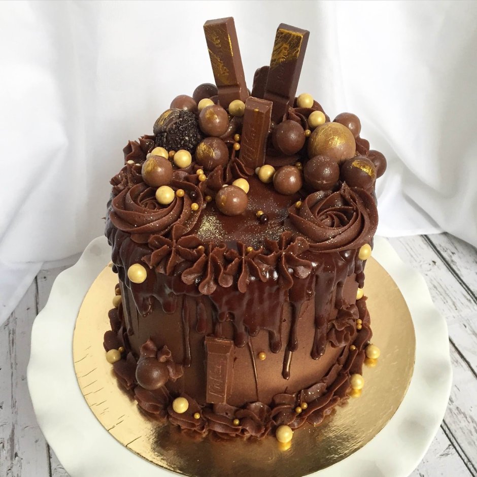 Шоколадные шары для украшения торта