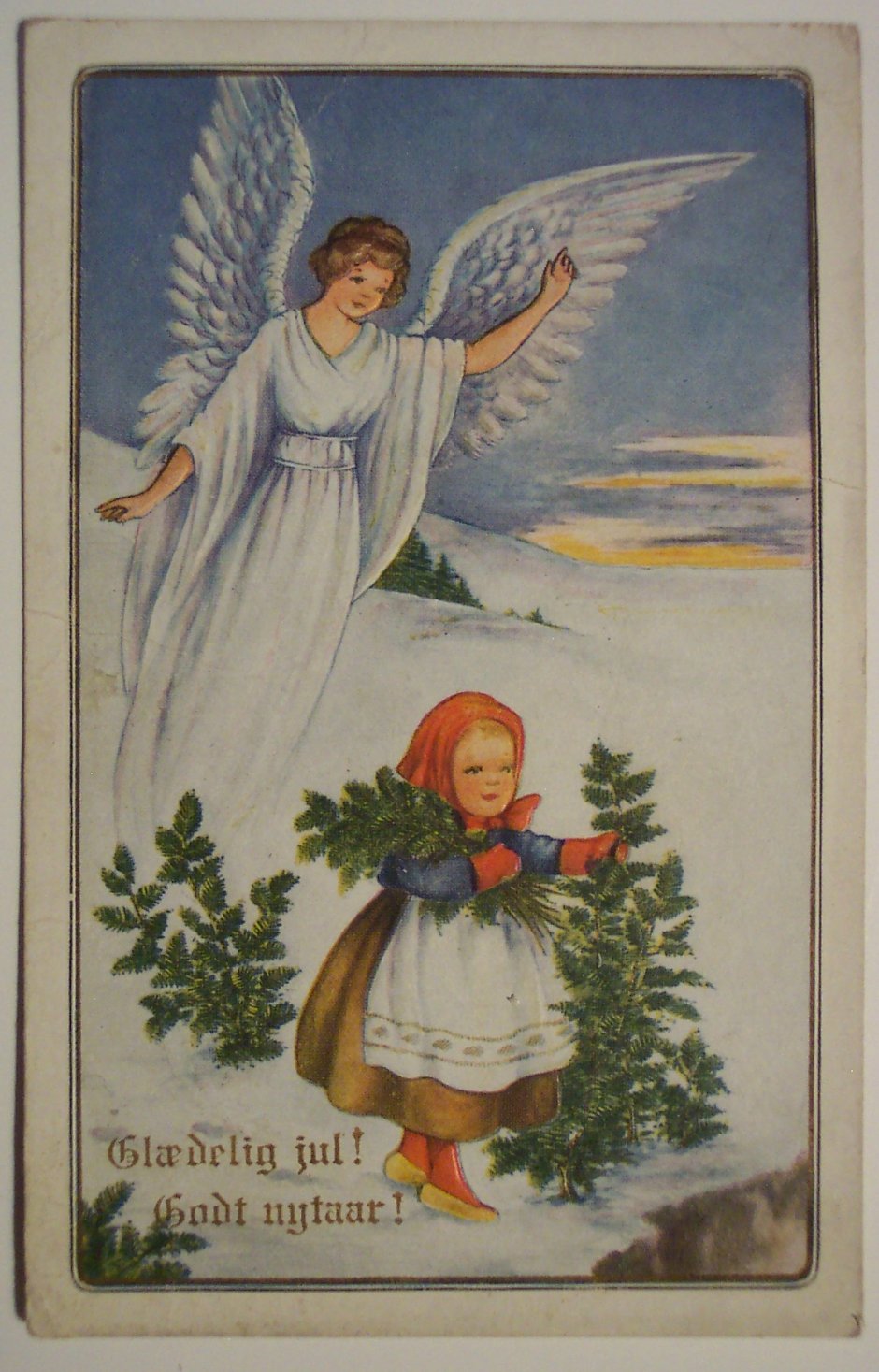 Ангел Советская открытка