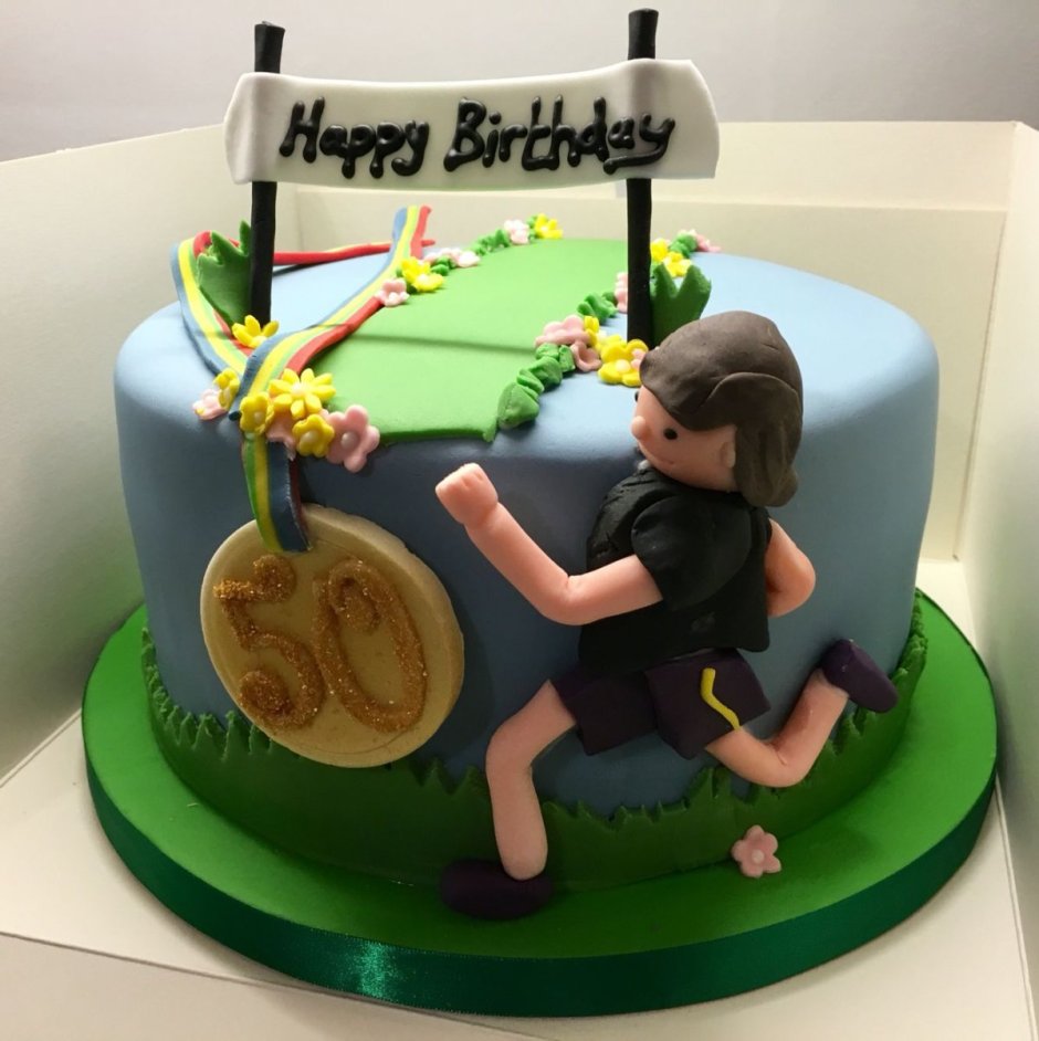 Торт для бегуньи на день рождения