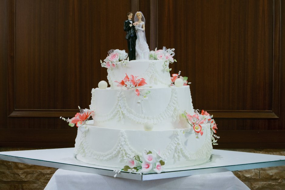Красивые Свадебные торты без мастики