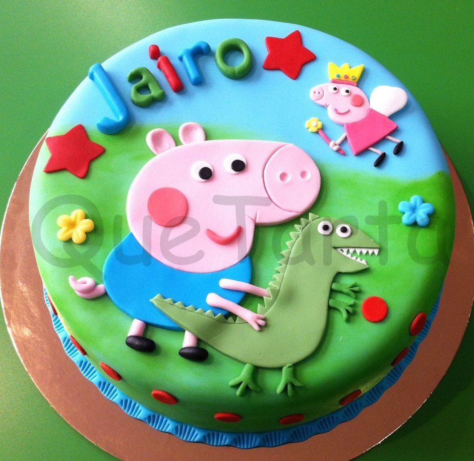 Торт Свинка Пеппа для мальчика 3 года