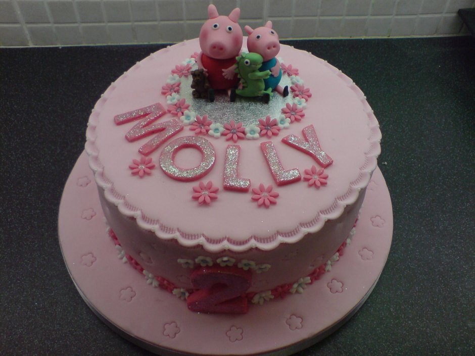 Торт Свинка Пеппа для девочки 3 года