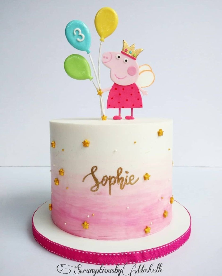 Торт Свинка Пеппа для девочки 2 года