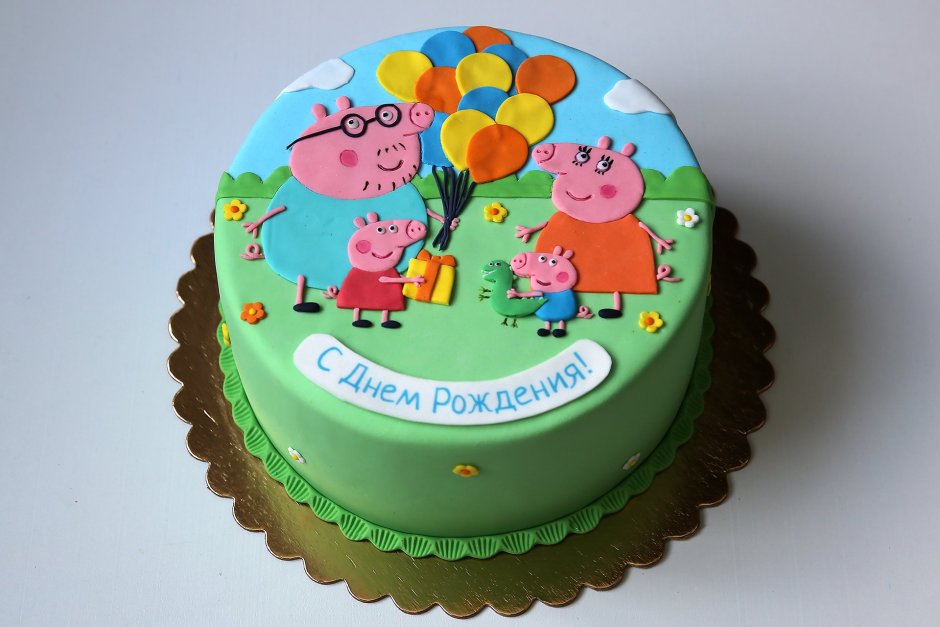 Торт Свинка Пеппа 3 годика
