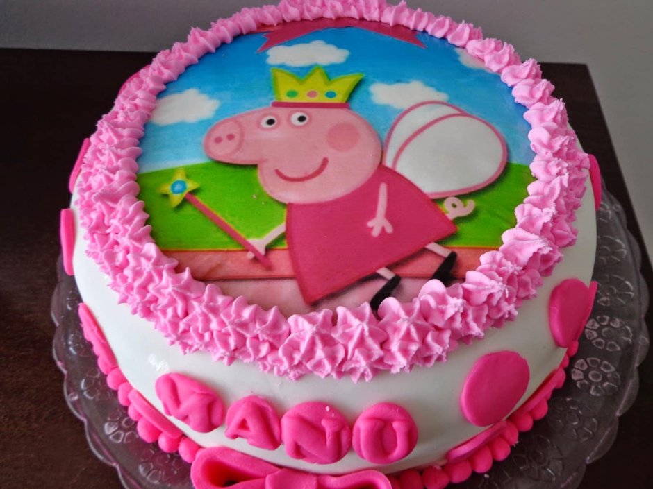 Торт Свинка Пеппа с фотопечатью