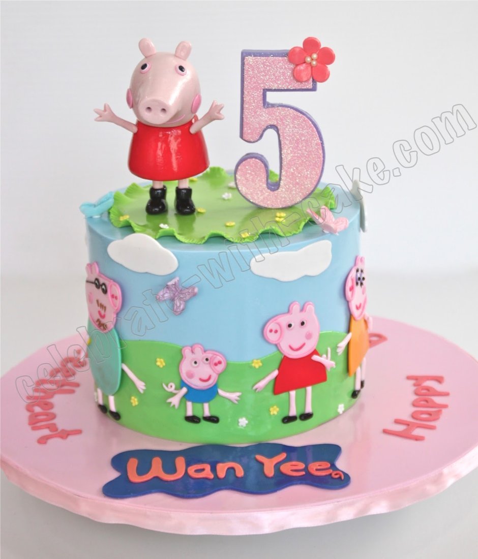 Торт Свинка Пеппа для девочки 5 лет