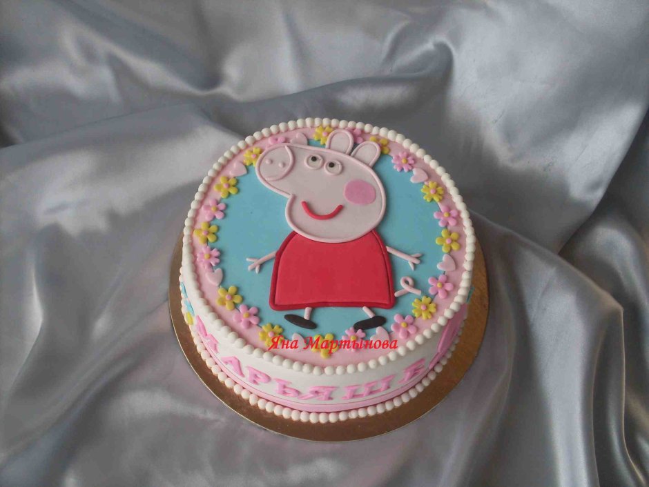 Торт Свинка Пеппа для девочки своими руками