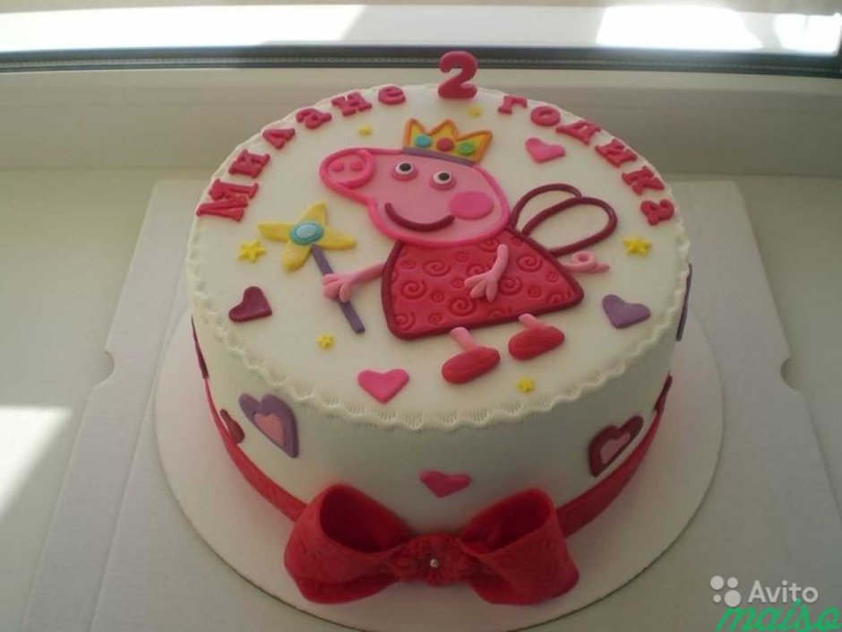 Торт Свинка Пеппа на 4 годика девочке