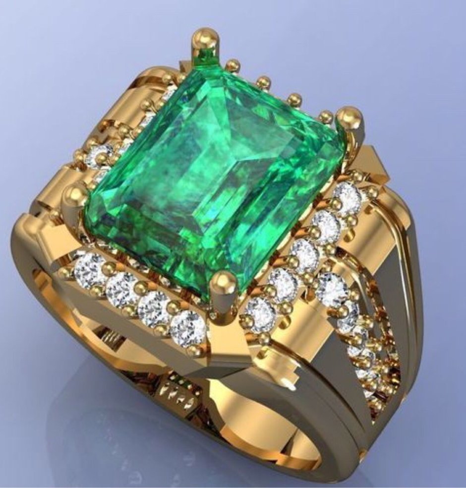 Коллекция Emerald золото изумруд