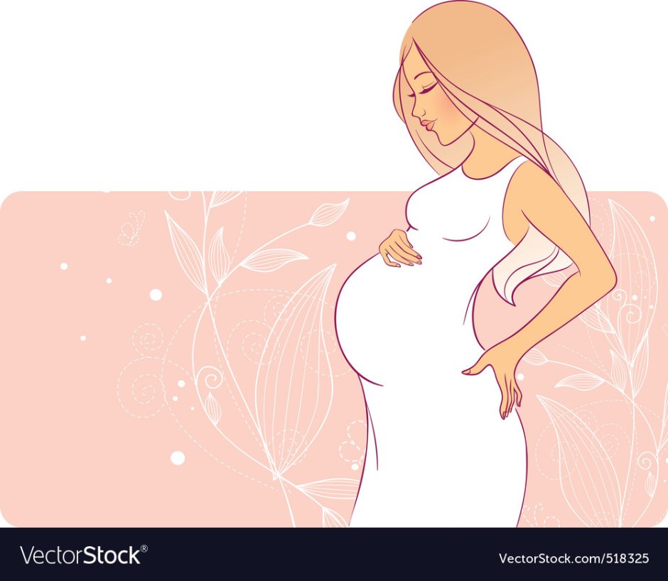 Беременная с седческом