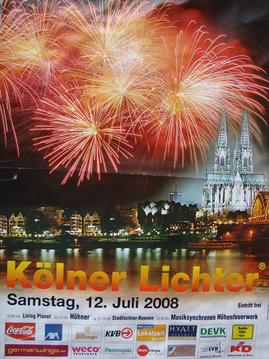 Фестиваль «Кёльнские огни» (Kolner Lichter) - Германия