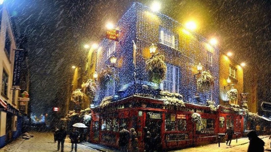 Ирландия Дублин зима