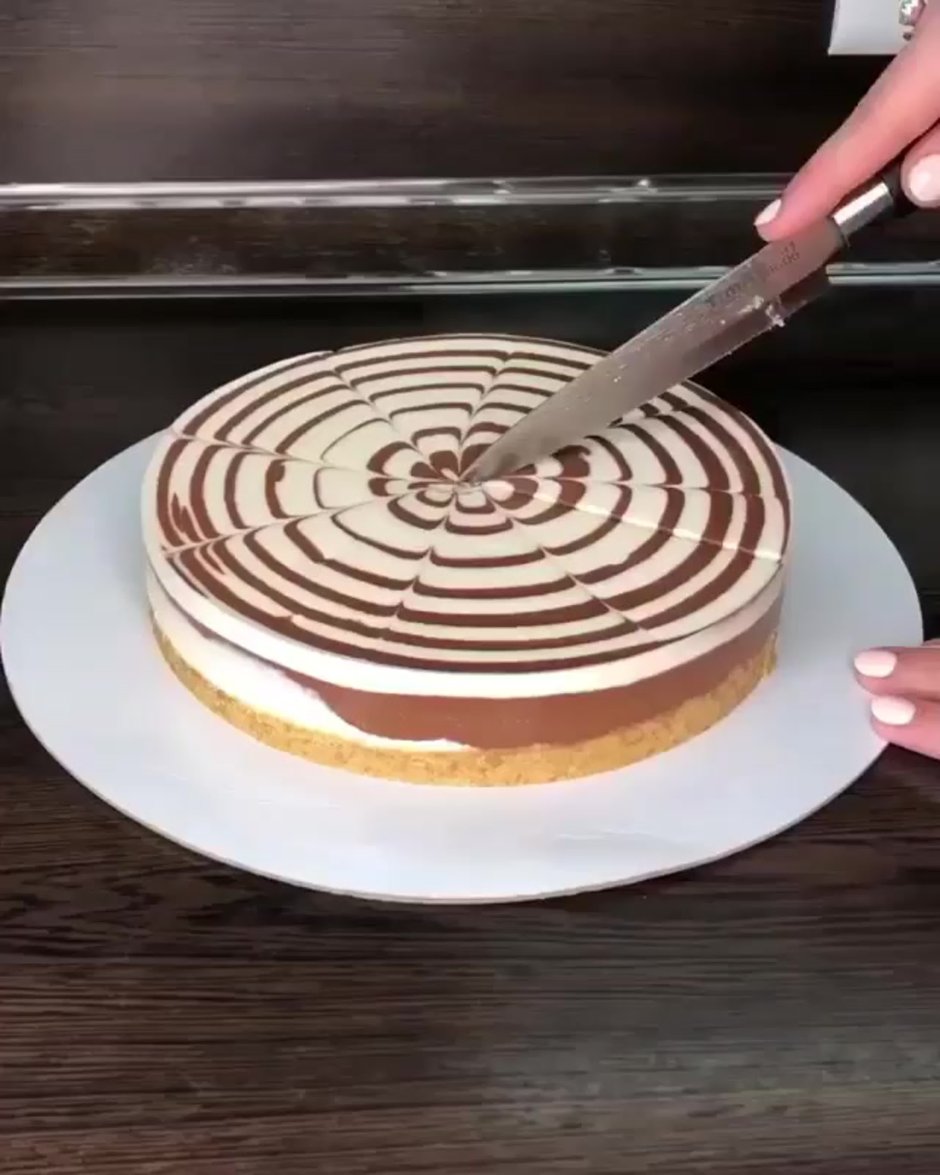 Как выглядит торт Зебра