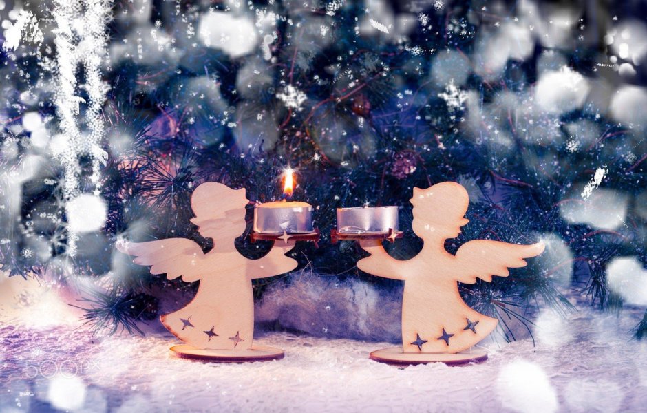 Рождественские ангелочки из ваты