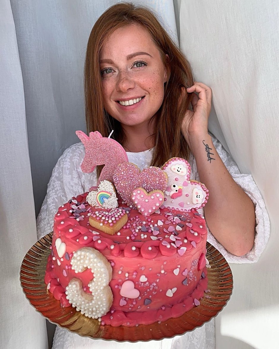 Торт с днем рождения Юленька