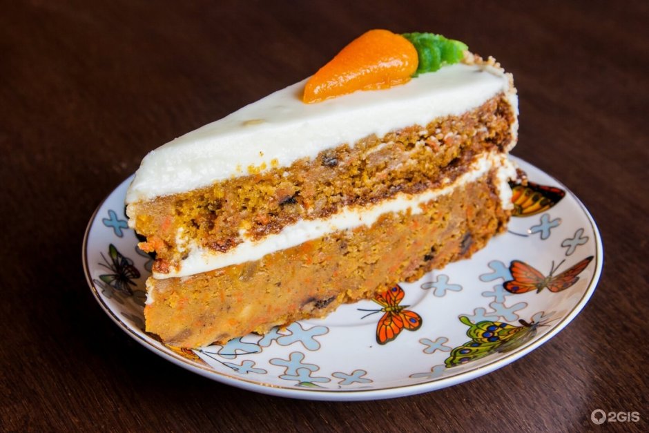 Морковный торт с маскарпоне и грецким орехом