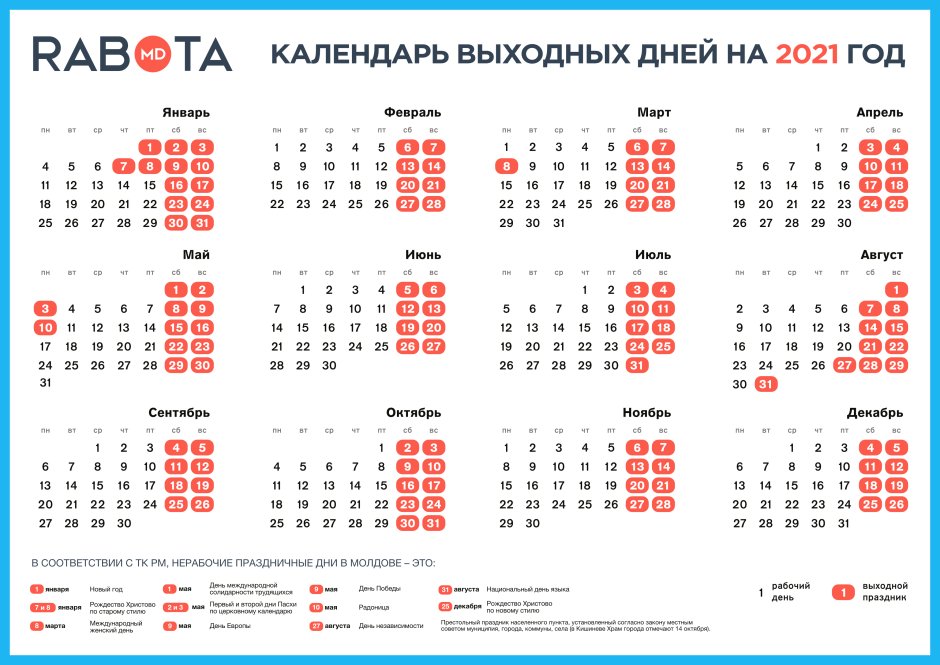 Праздничные дни в 2022 году в России производственный календарь