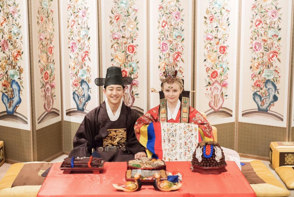 Корейская свадьба традиционная стол