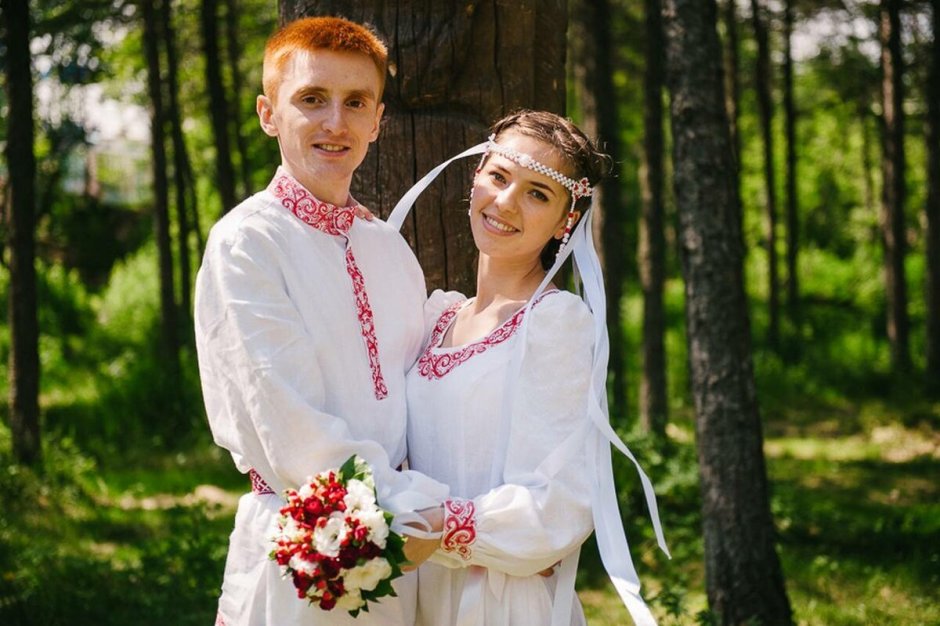 Русский национальный свадебный костюм