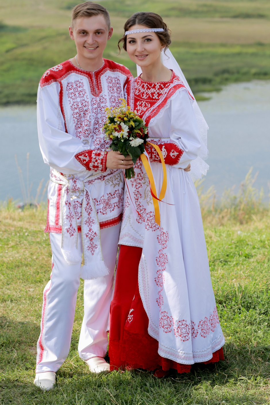Фотосессия в Славянском стиле пара
