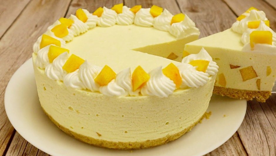 Шифоновый лимонный торт-суфле.