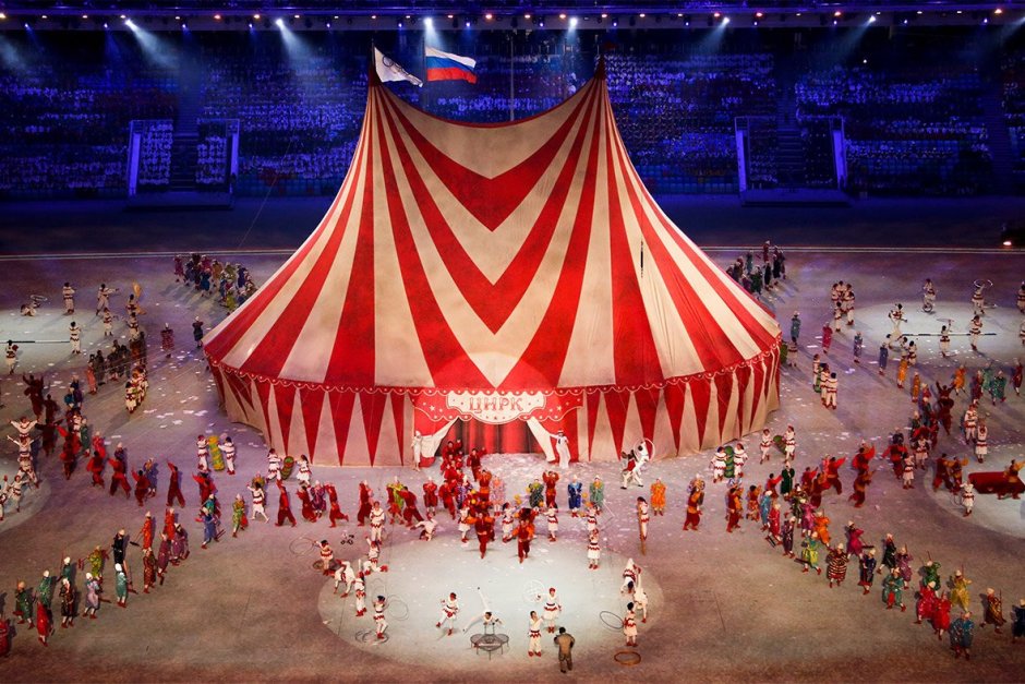 Воздушная акробатика в цирке