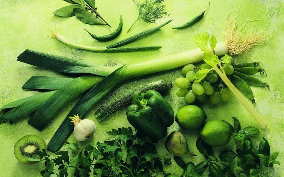 Здоровое питание зелень