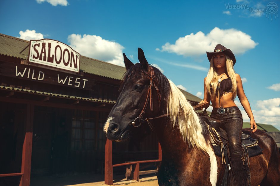 Дикий Запад ранчо Ковбои лошади