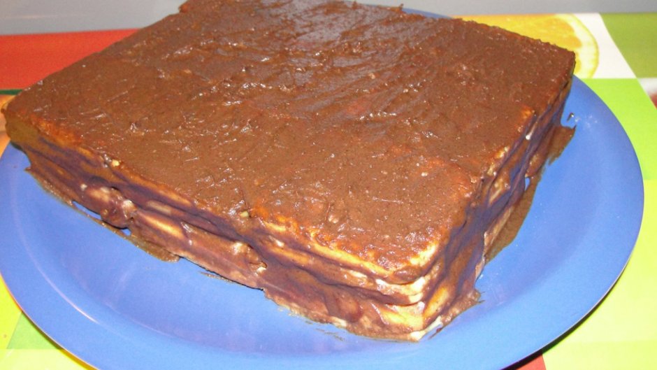 Дембельский торт из печенья со сгущенкой
