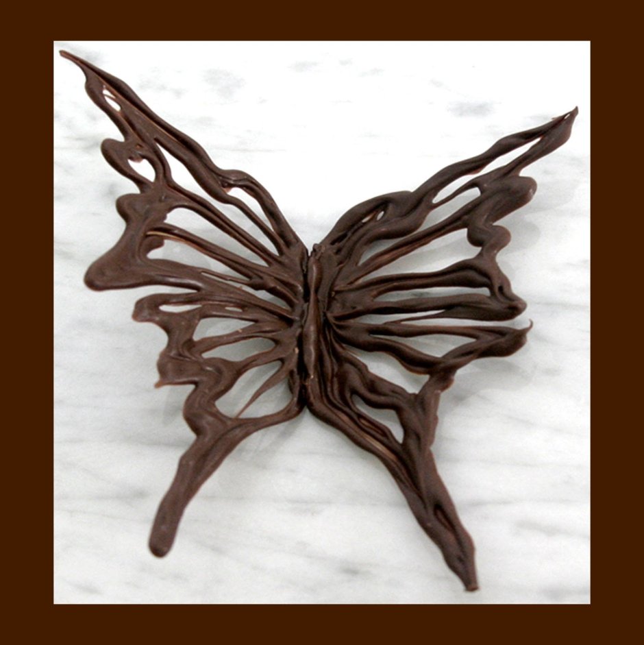 Бабочки для декора из шоколада