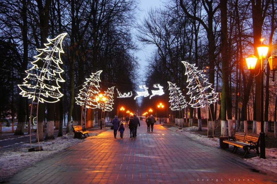 Ночной Ярославль зимой