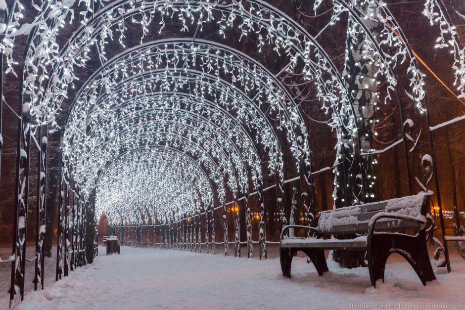 Тверской бульвар Москва зима