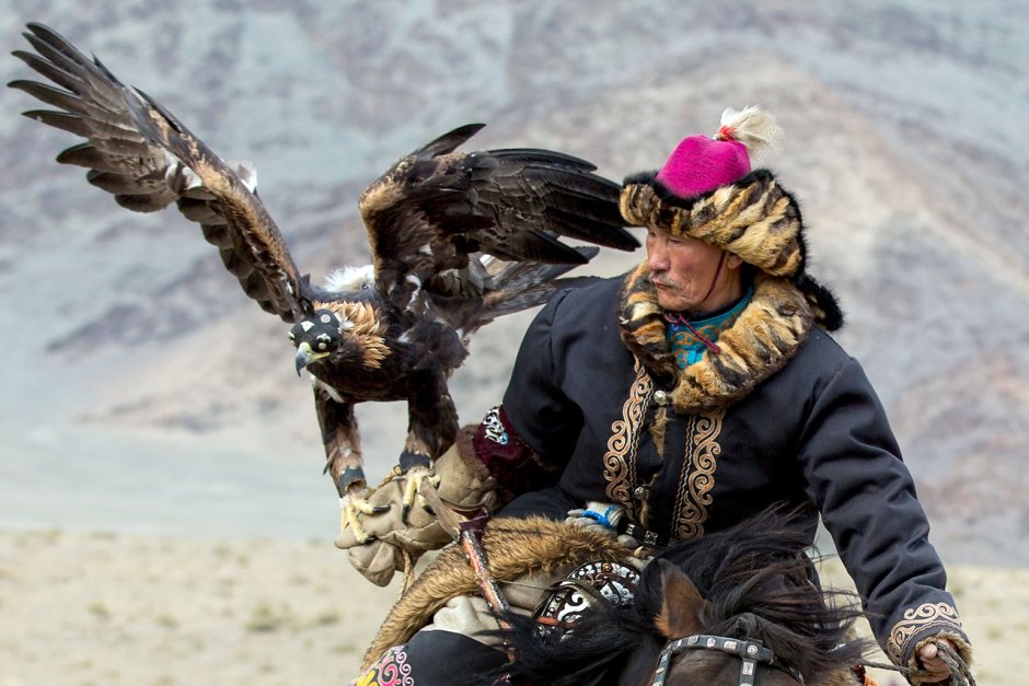 Монголия охотничий фестиваль беркутчи