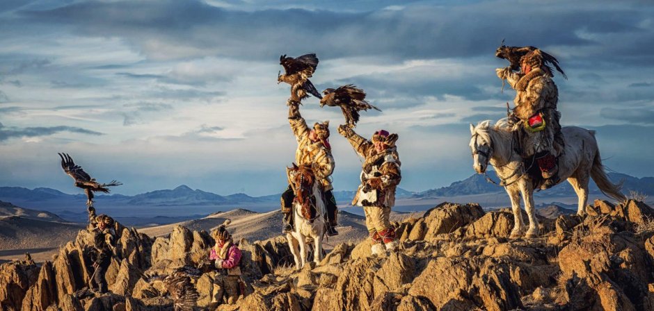Фестиваль охотничьих Орлов в Монголии