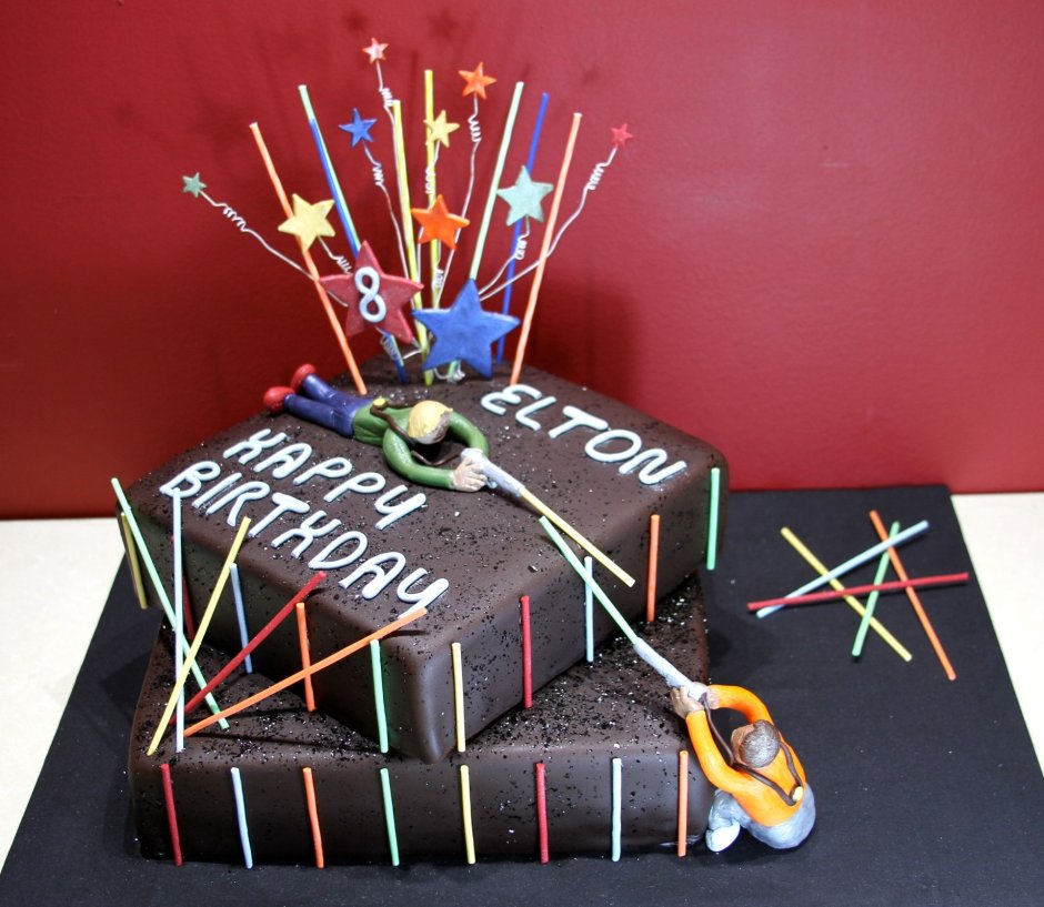 Торт на день рождения лазертаг