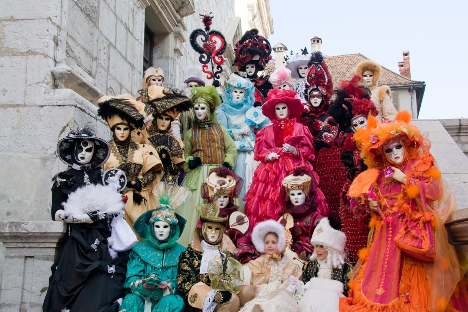 Венецианский карнавал в Италии костюмы