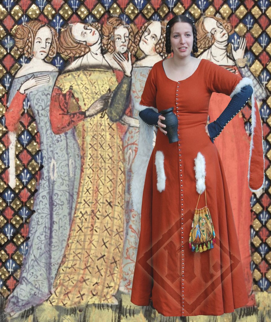 Одежда средневековья Европа 13 век