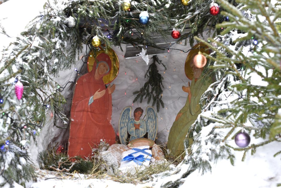 Рождественский вертеп в России