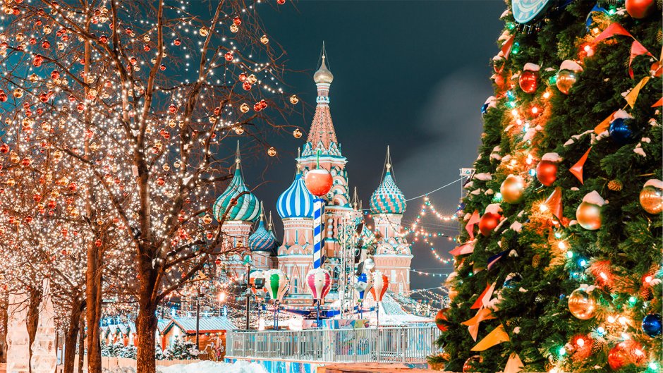 Зима в России новый год