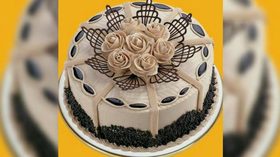 Муссовый торт три шоколада декор