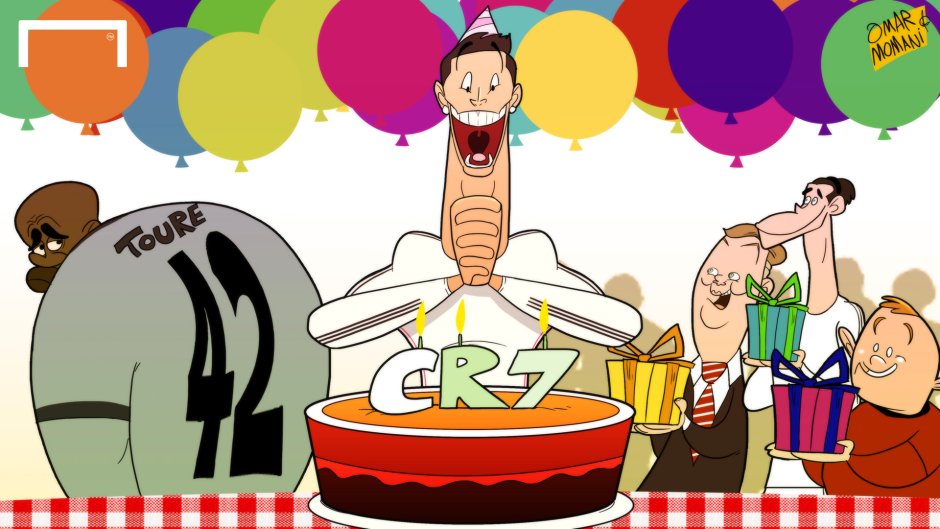 Карикатура с днем рождения