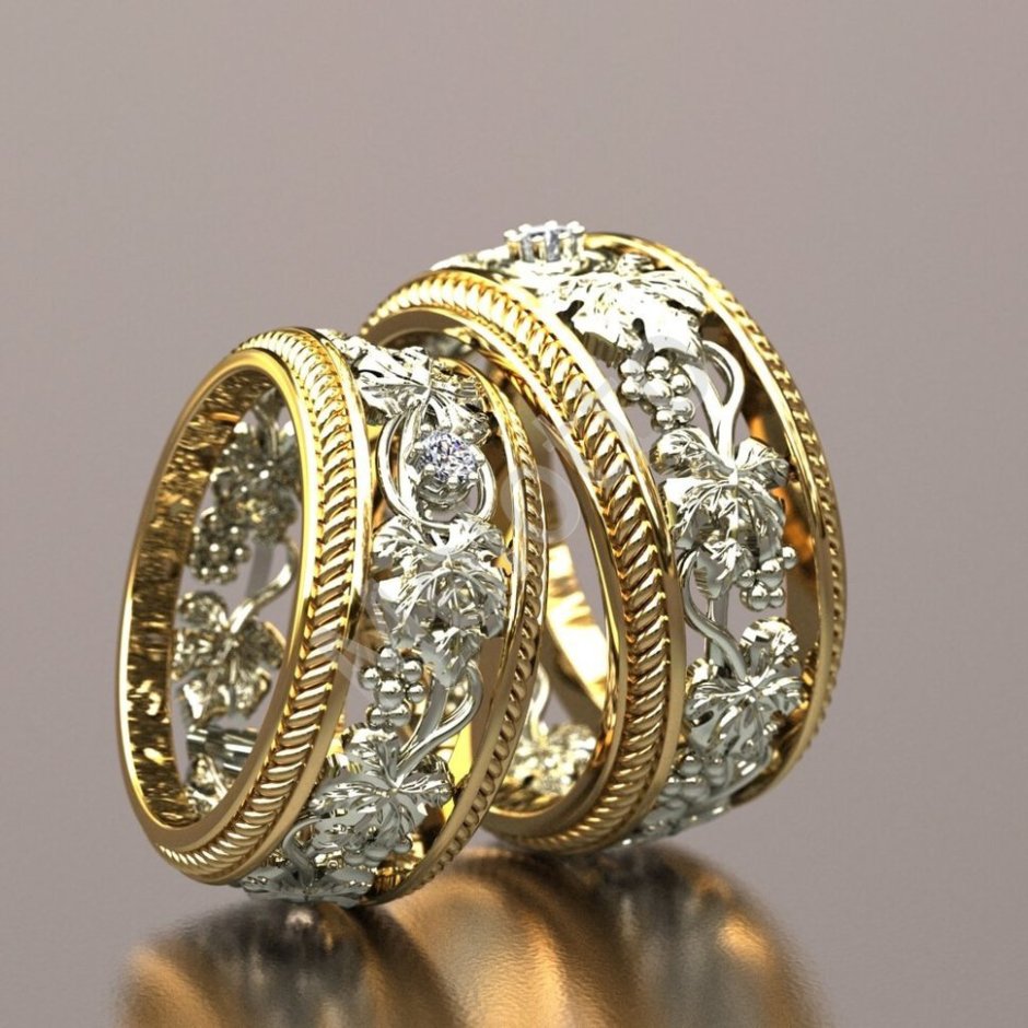 Красивые обручальные кольца
