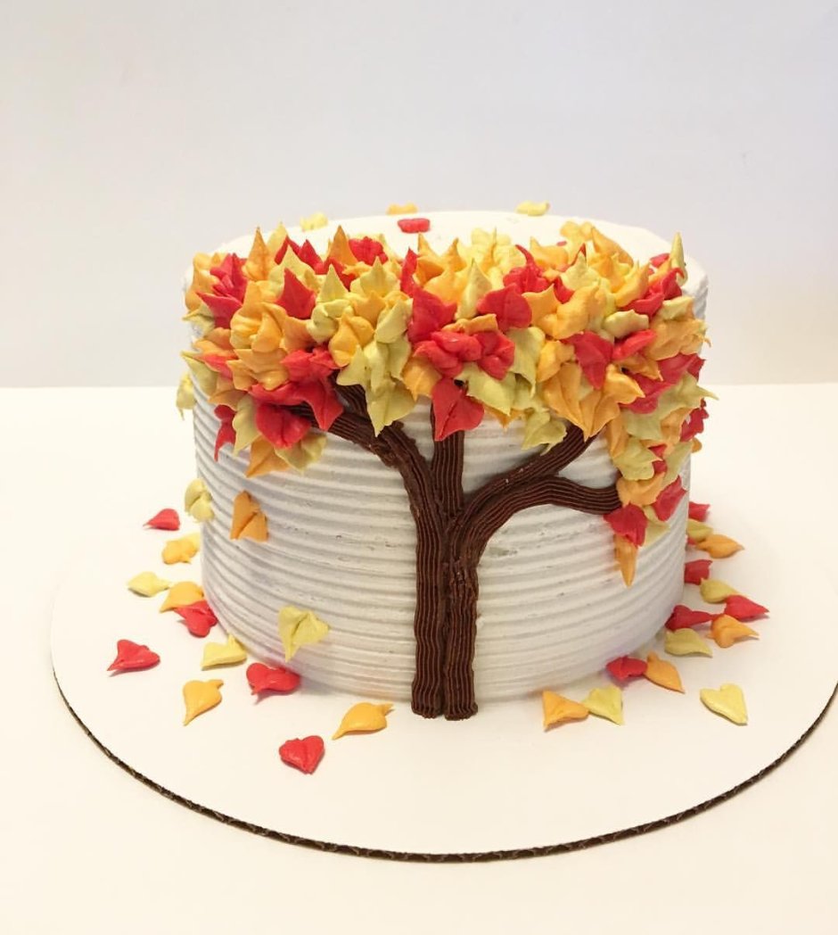 Осенний декордлч торта