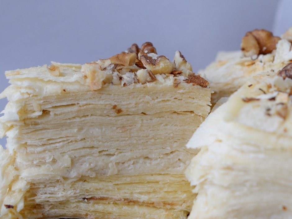 Торт Наполеон из лаваша с заварным кремом