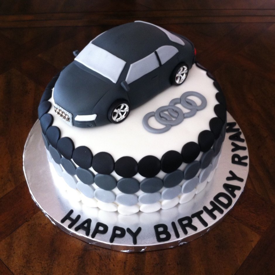 Украшение торта с машиной