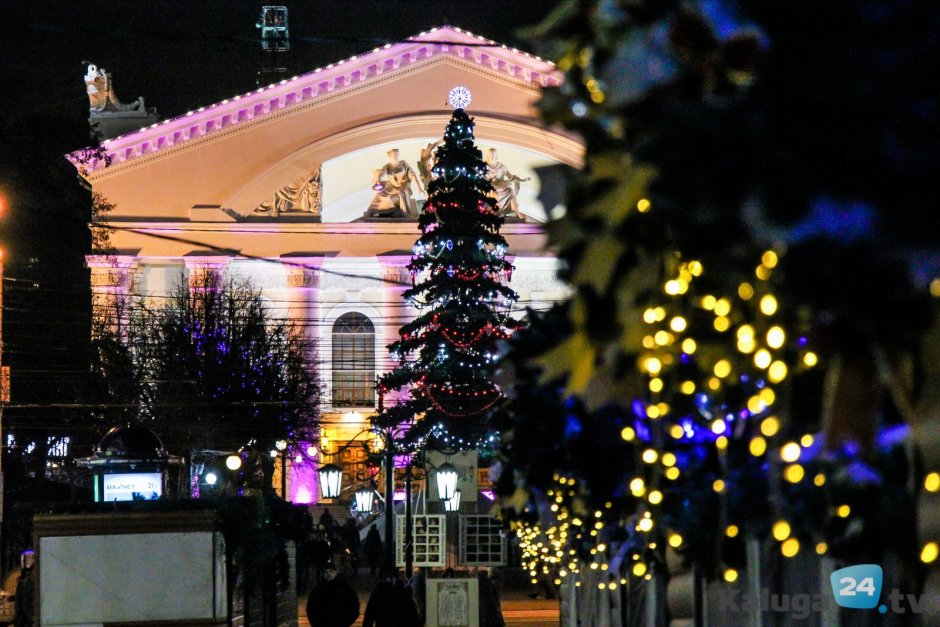 Город Калуга Новогодняя елка 2022