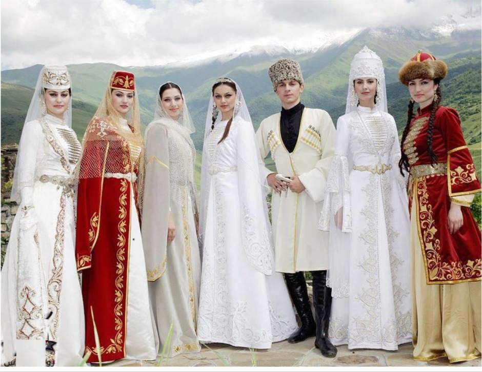 Кавказ Черкесы черкешенка